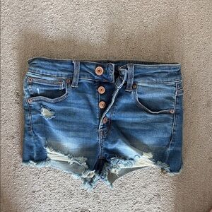 AE denim shorts